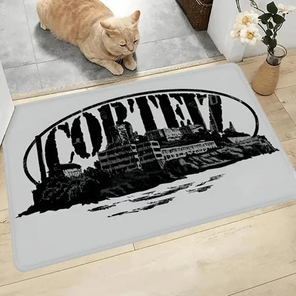 Devil’s Island English Carpet Kids Bedroom Rug Non-Slip Doormat Living Room Balcony Bedside Area Rug Home Decor