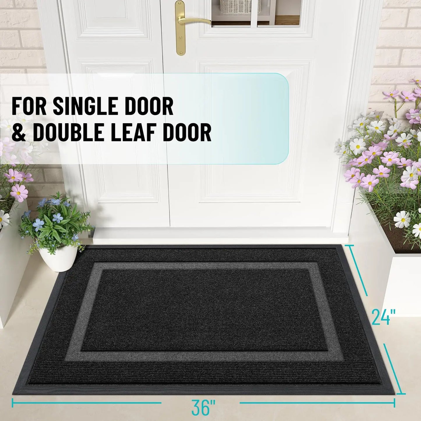 Olanly Waterproof Non-Slip Low-Profile Doormat