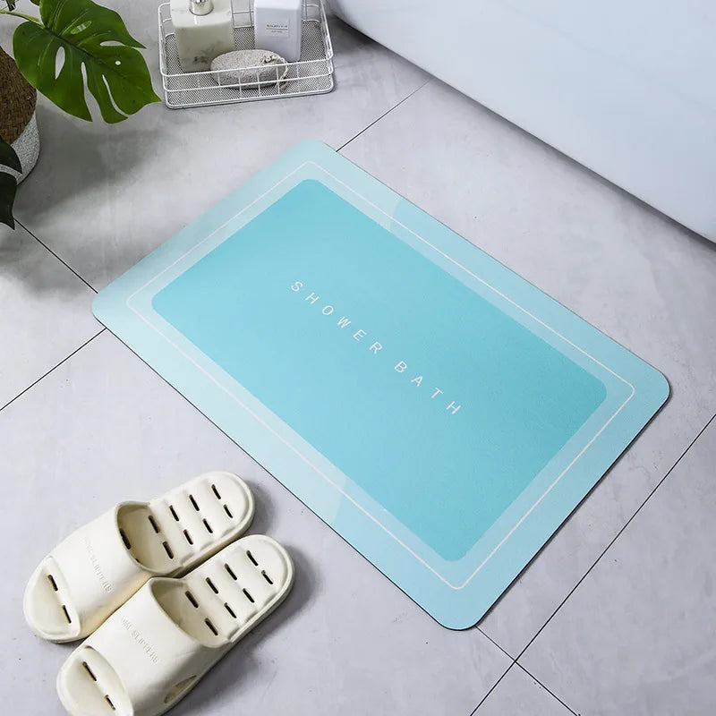 VIKAMA Super Absorbent Bathroom Floor Mat Non-Slip Toilet Kitchen Carpet