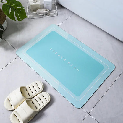 VIKAMA Super Absorbent Bathroom Floor Mat Non-Slip Toilet Kitchen Carpet