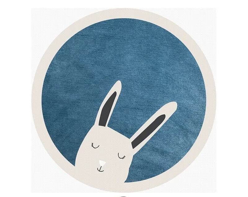Cartoon Cute Round Non-Slip Area Rug
