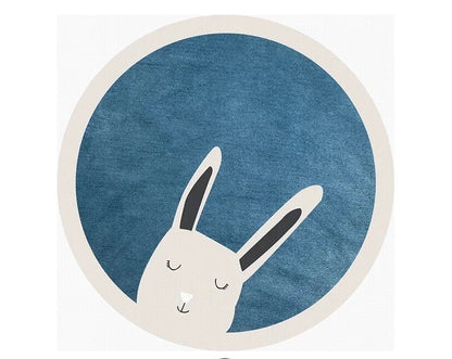 Cartoon Cute Round Non-Slip Area Rug