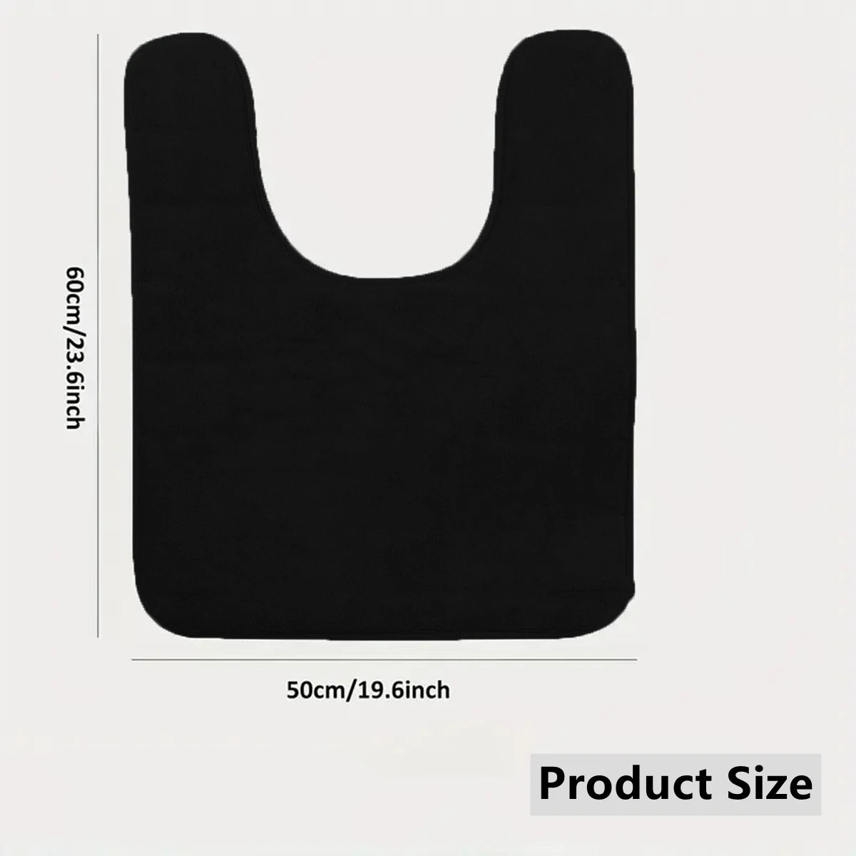 U-Shape Bathroom Floor Mat Non-Slip Absorbent Toilet Bath Mat Home Decoration