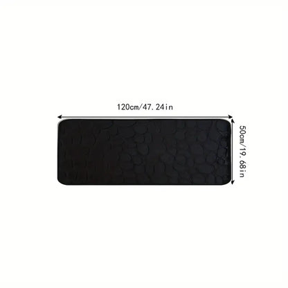 Large Size Bathroom Floor Mat Non-Slip Absorbent Long Strip Bathtub Rug 19.7x47.2in Home Decor