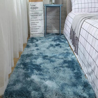 VIKAMA Long Pile Soft Rug Non-Slip Bedroom Living Room Nordic Carpet Home Decor