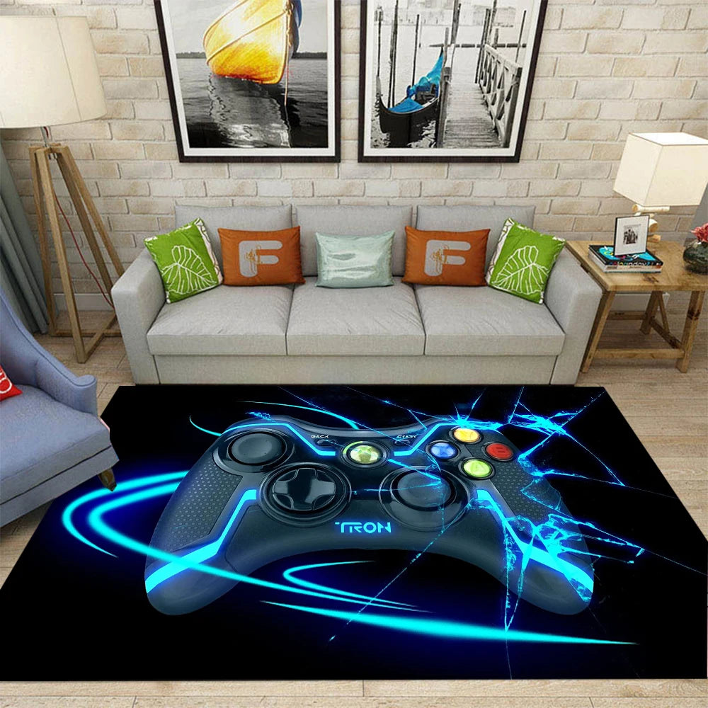 Gaming controller esports room rug
