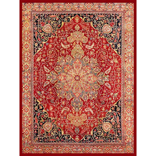American Retro Minimalist Washable Non-Slip Area Rug