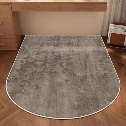 VIKAMA Solid Color Arched Chair Floor Protection Mat