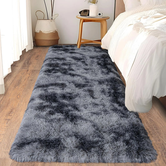 VIKAMA Ultra-Soft Running Rug Non-Slip Fluffy Bedroom Hallway Bedside Carpet