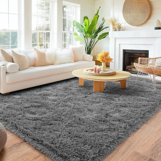 VIKAMA Minimalist Shaggy Soft Fluffy Area Rug