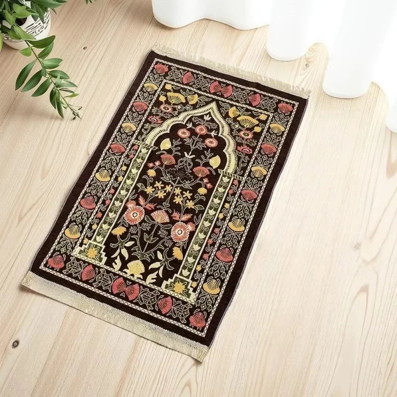 Foldable Persian-style prayer rug 110x70cm
