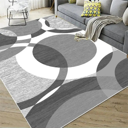 VIKAMA Nordic Abstract Carpet Geometric Large Area Non-Slip Living Room Bedroom Floor Mat