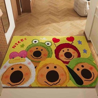 VIKAMA Cute Bear Non-Slip Carpet