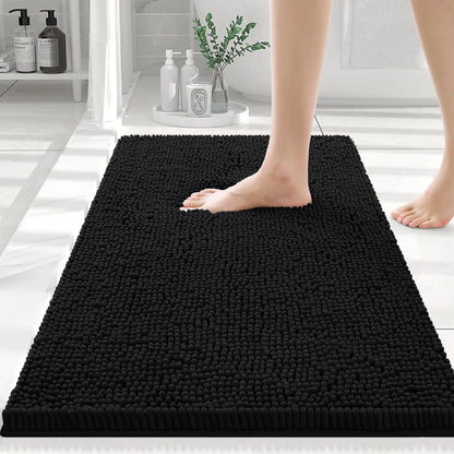 Olanly Chenille Non-Slip Absorbent Bath Mat