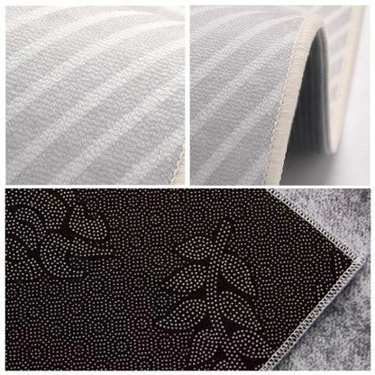 VIKAMA Modern Semi-Circular Entry Door Mat Non-Slip Dirt-Resistant Kitchen Floor Carpet