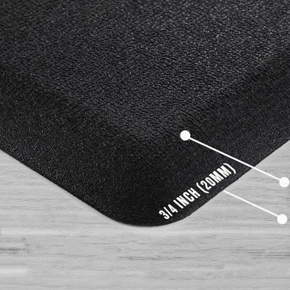 Anti-Fatigue Floor Mat 20mm Thick Cushioned Kitchen Comfort Mat Waterproof Non-Slip Standing Desk PVC Ergonomic Foam Rug