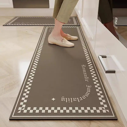 VIKAMA Diatomite Kitchen Mat Non-Slip Water & Oil Absorbent Floor Rug Bathroom Door Mat