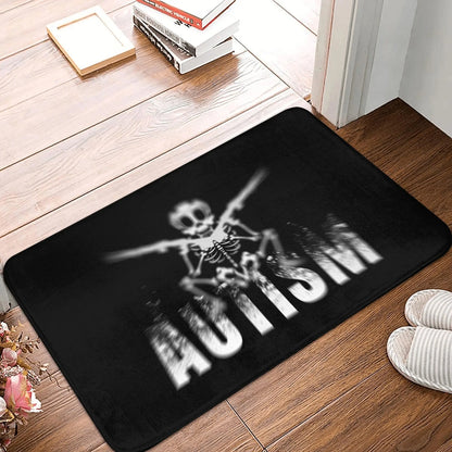 Funny Skeleton Meme Welcome Mat