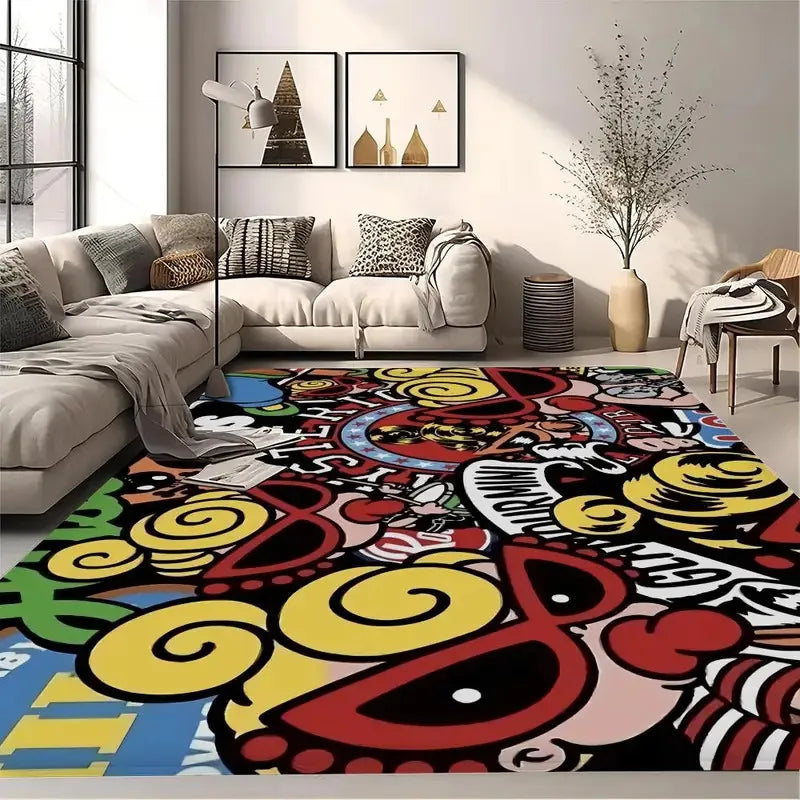 VIKAMA Washable Non-Slip Kids Room Rug
