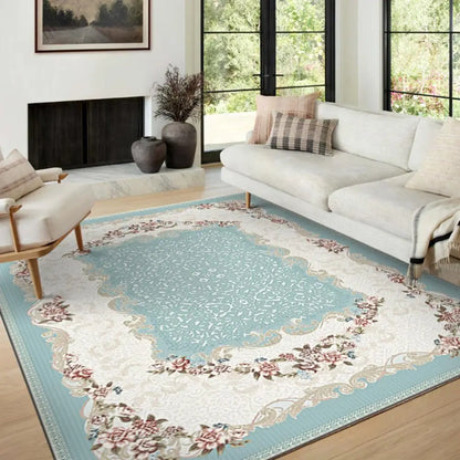 VIKAMA Boho Luxury Crystal Velvet Carpet Large Area Living Room Bedroom Floor Mat