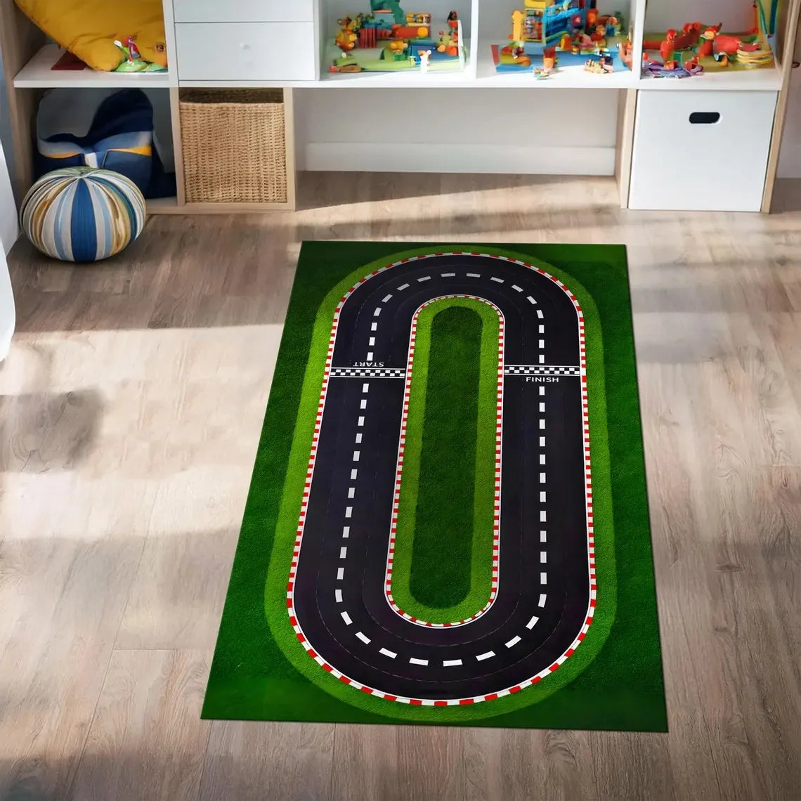Kids Car Play Traffic Rug