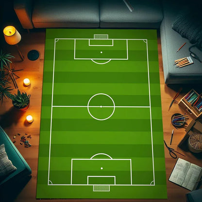 Soccer Stadium Sports Area Rug