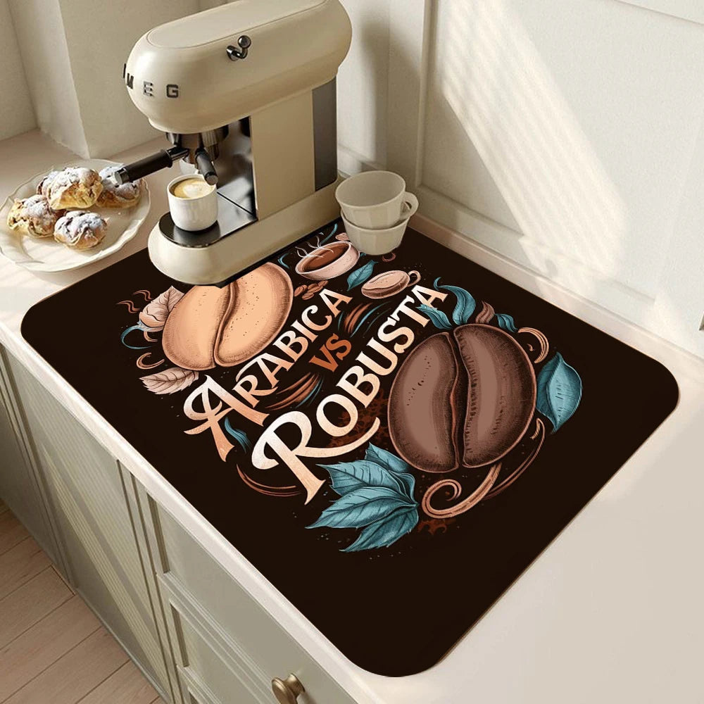 Rubber Coffee Bar Drying Mat