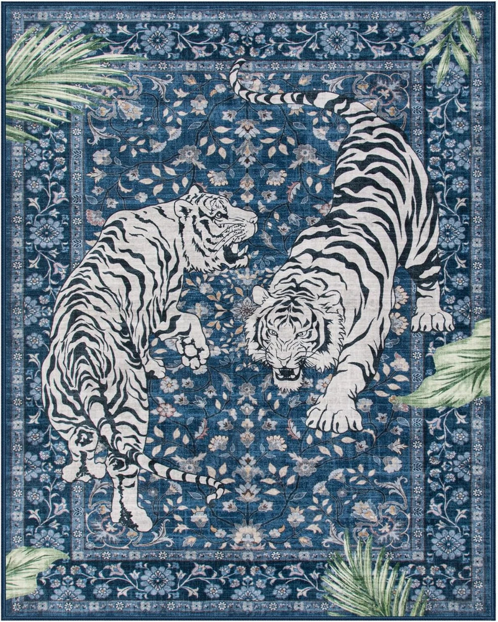 VIKAMA Jungle Tiger Living Room Area Rug