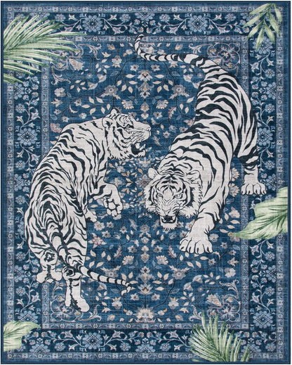VIKAMA Jungle Tiger Living Room Area Rug