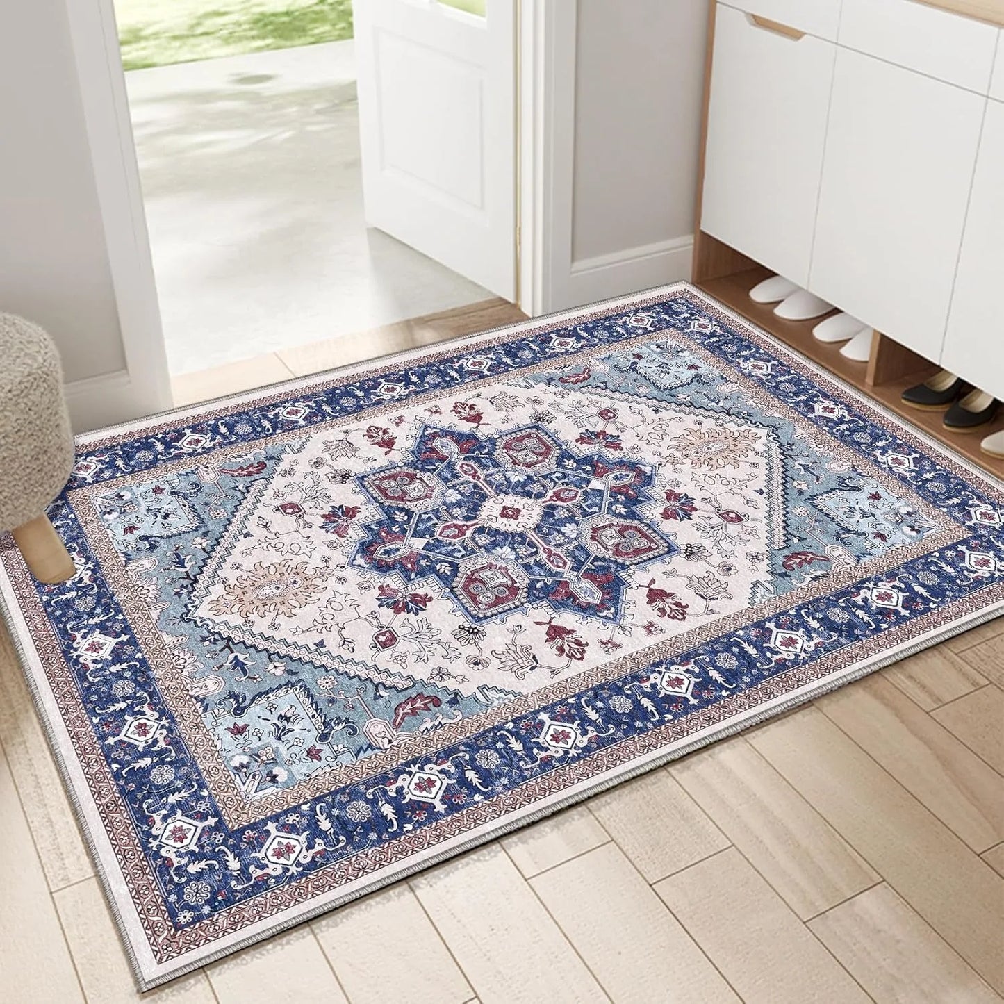Boho Persian Geometric Non-Slip Door Mat
