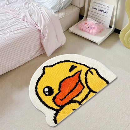 VIKAMA Cartoon Duck Carpet Soft Non-Slip Absorbent Bathroom Bedroom Floor Mat