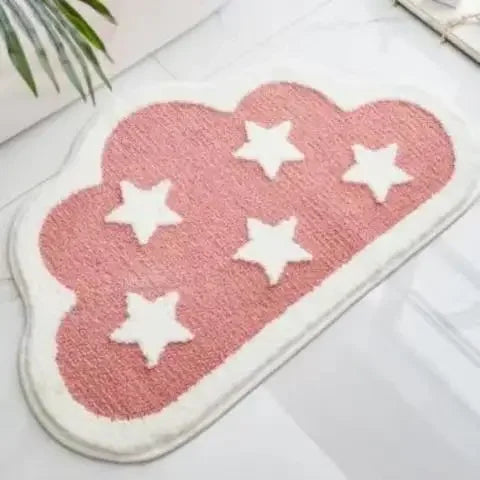 Fruit-style cashmere bathroom absorbent mat