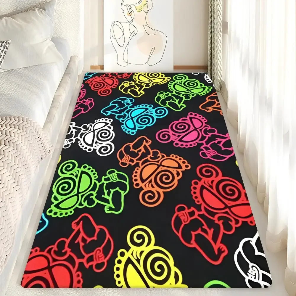 VIKAMA Washable Non-Slip Kids Room Rug