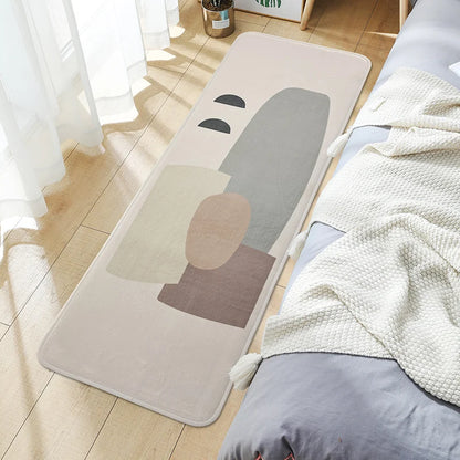 Cartoon Bedroom Long Strip Rug Plush Bedside Floor Mat Non-Slip Carpet Living Room Sofa Coffee Table Home Decor