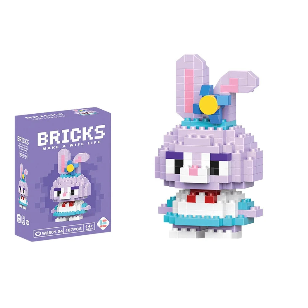 Disney Winnie LinaBell StellaLou Building Blocks Toy Set