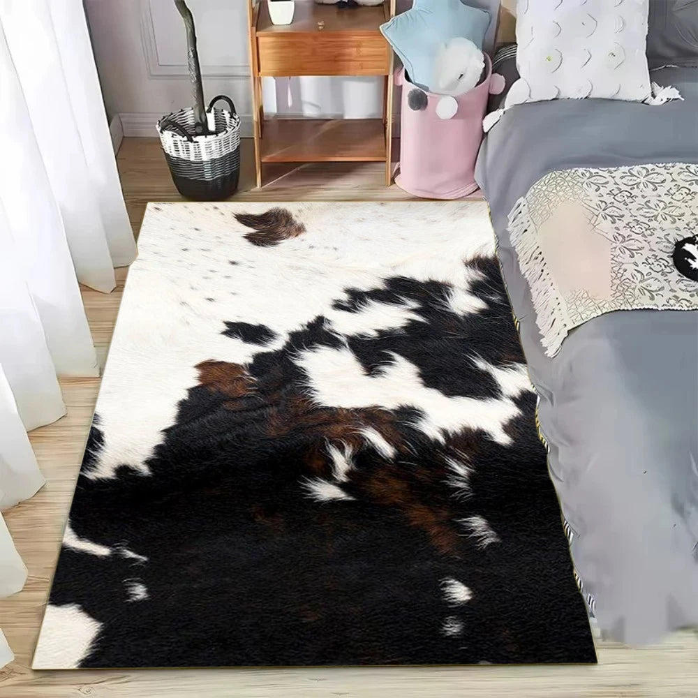 Faux Cowhide Rustic Area Rug