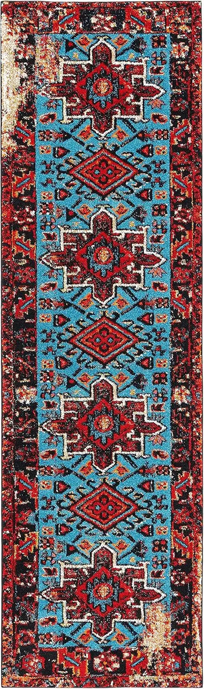 Bohemian Persian Geometric Runner Rug
