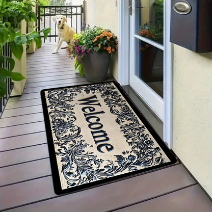 Vintage Pattern Non-Slip Welcome Mat