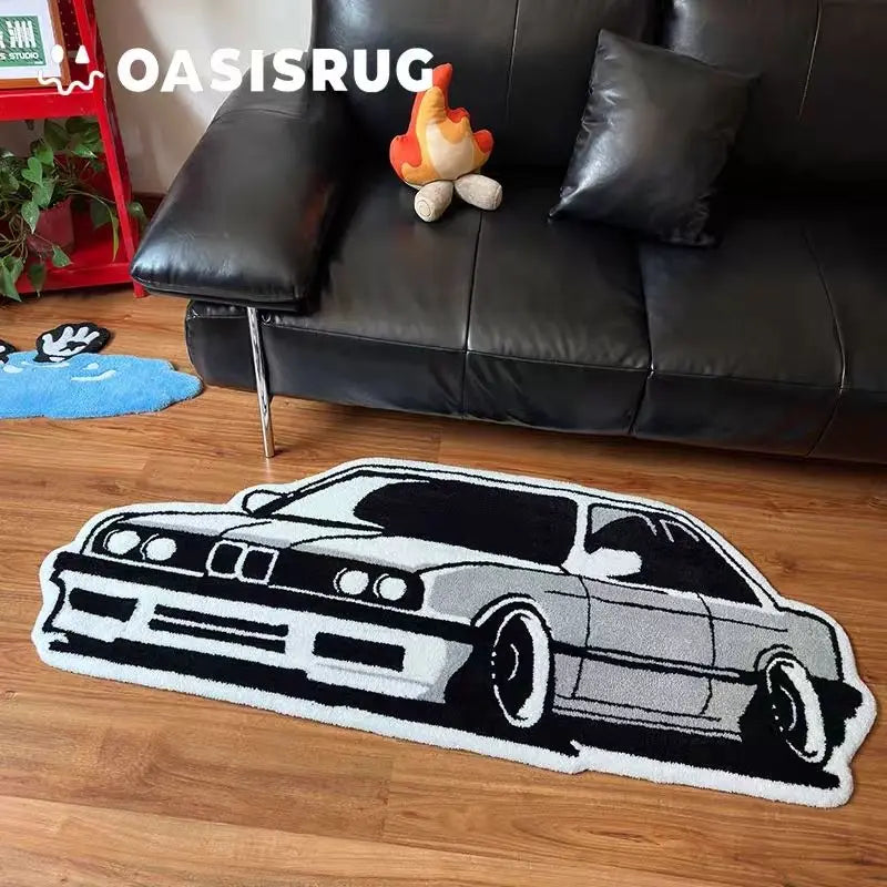 VIKAMA Fashion Car Carpet Non-Slip Bedroom Bedside Living Room Coffee Table Floor Mat