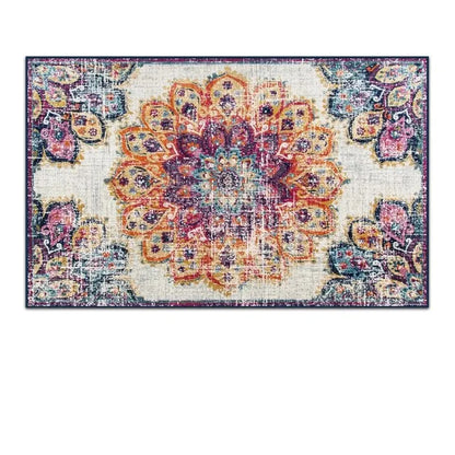 VIKAMA Crystal Velvet Floor Mat Light Luxury Retro Entry Door Floor Mat Carpet Door Mat Entry Door Foot Mat Entryway Carpet