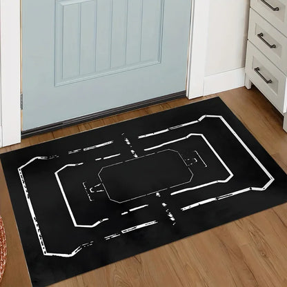 Fender Logo Guitar Music Rug