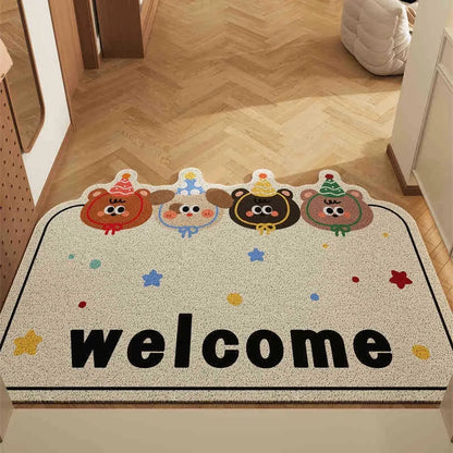 VIKAMA Cute Bear Non-Slip Carpet