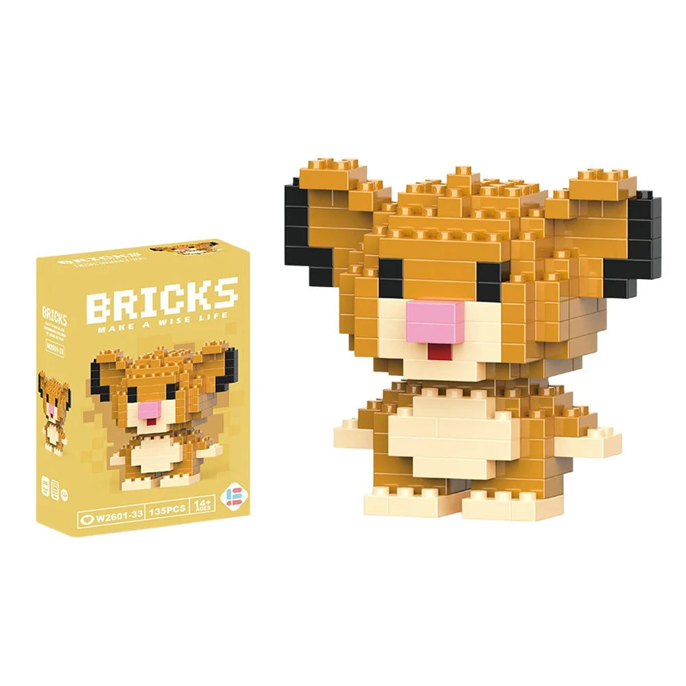 Disney Winnie LinaBell StellaLou Building Blocks Toy Set