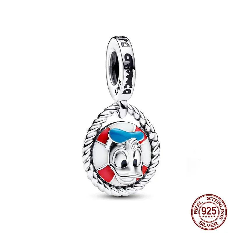 Disney S925 Sterling Silver Charm Beads For Women Bracelet