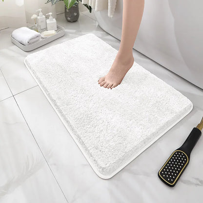 Soft Thick Plush Floor Mat Comfortable Non-Slip Water-Absorbent Carpet Bathroom Bedroom Living Room Home Decor