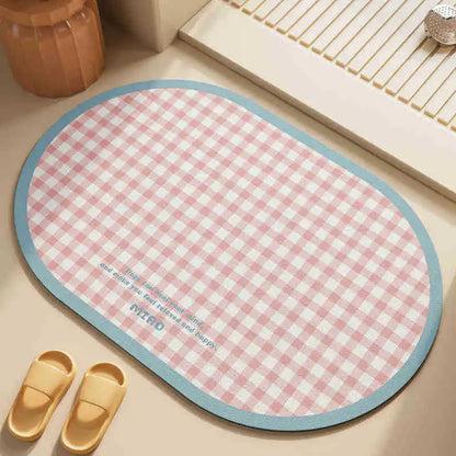 Quick-dry non-slip toilet bath mat