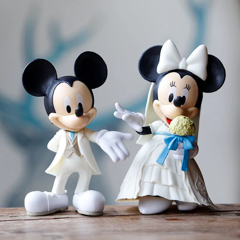 Disney Mickey Minnie Wedding Doll Action Figure Set