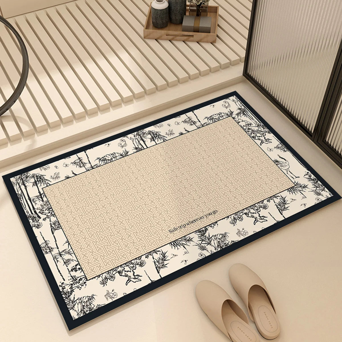 French Diatom Mud Bathroom Non-Slip Floor Mat