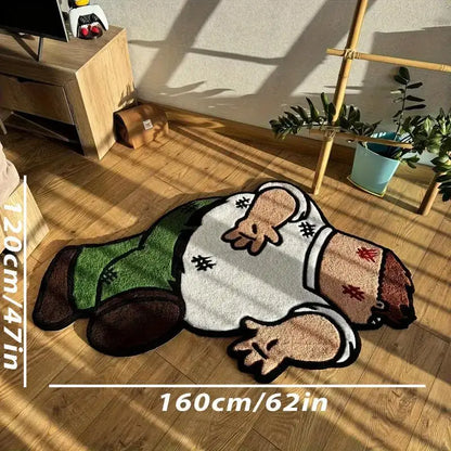 VIKAMA Cartoon Human Pattern Area Rug