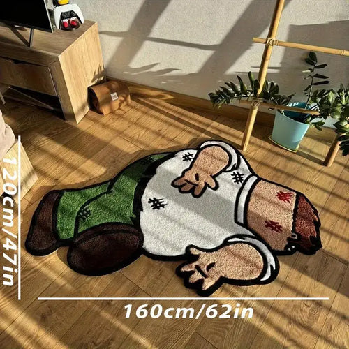 VIKAMA Cartoon Human Pattern Area Rug